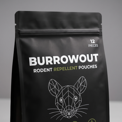 Burrowout Rodent Repellent Pouches — Peppermint, Cinnamon & Cedarwood